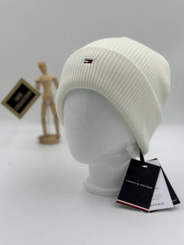 tommy hilfiger bere beyaz unisex
