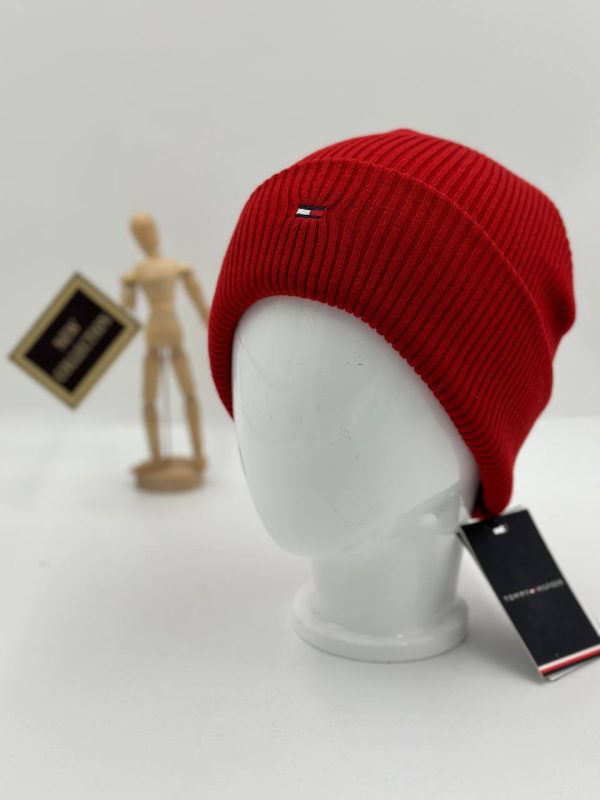 tommy hilfiger bere kirmizi unisex