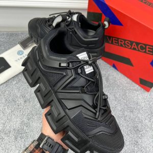 versace ayakkabi sneaker erkek siyah greca labyrinth trainers