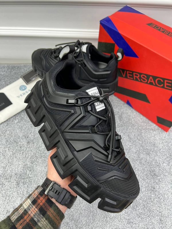 versace ayakkabi sneaker erkek siyah greca labyrinth trainers