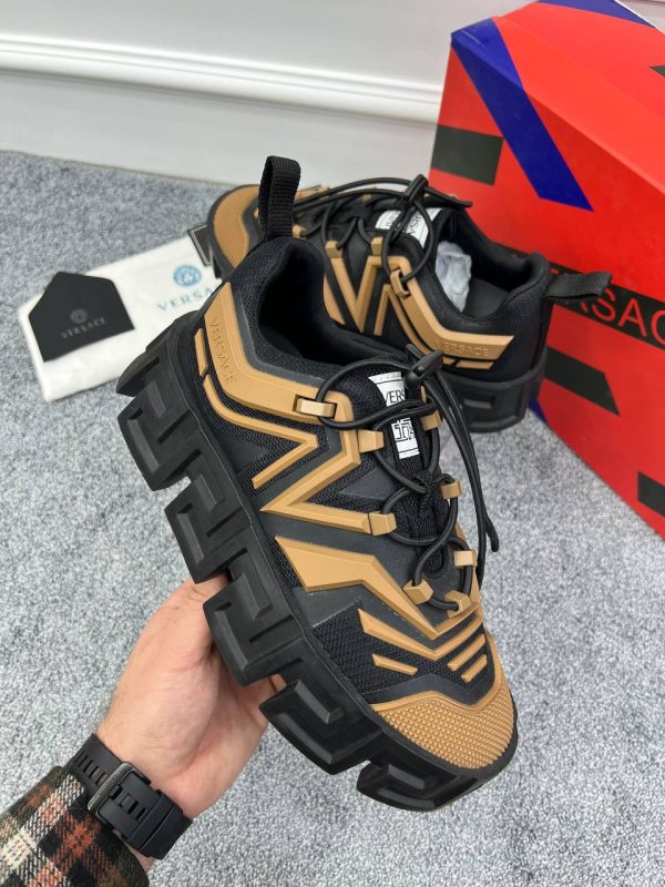 versace ayakkabi sneaker erkek siyah kahve  greca labyrinth trainers