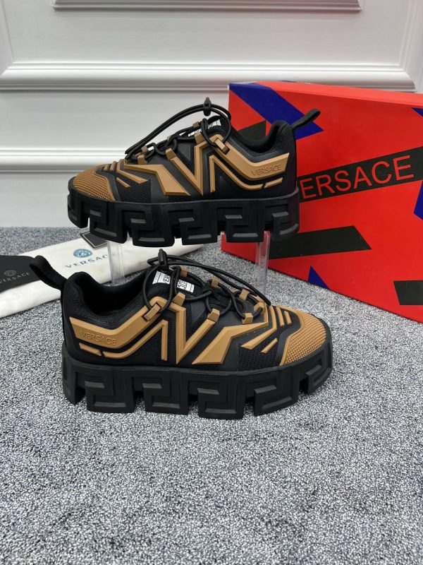 versace ayakkabi sneaker erkek siyah kahve  greca labyrinth trainers