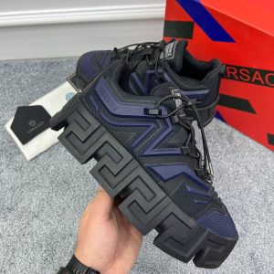 versace ayakkabi sneaker erkek siyah lacivert greca labyrinth trainers