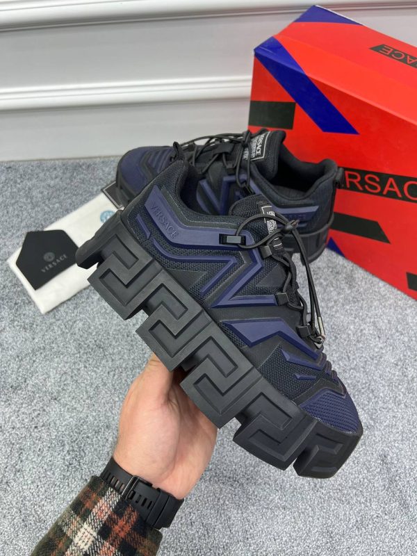 versace ayakkabi sneaker erkek siyah lacivert greca labyrinth trainers