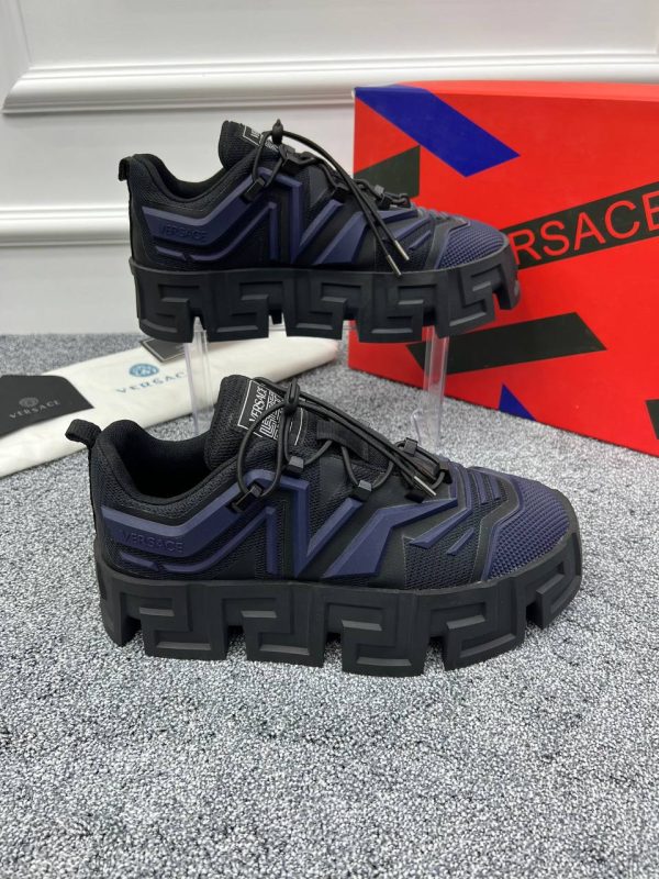 versace ayakkabi sneaker erkek siyah lacivert greca labyrinth trainers