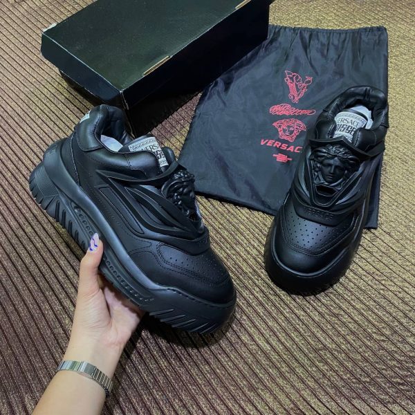 versace ayakkabi sneaker erkek siyah odissea yeni