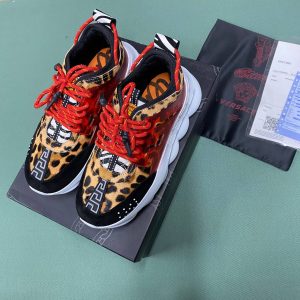 versace ayakkabi sneaker kadin kadin leopar yeni sezon