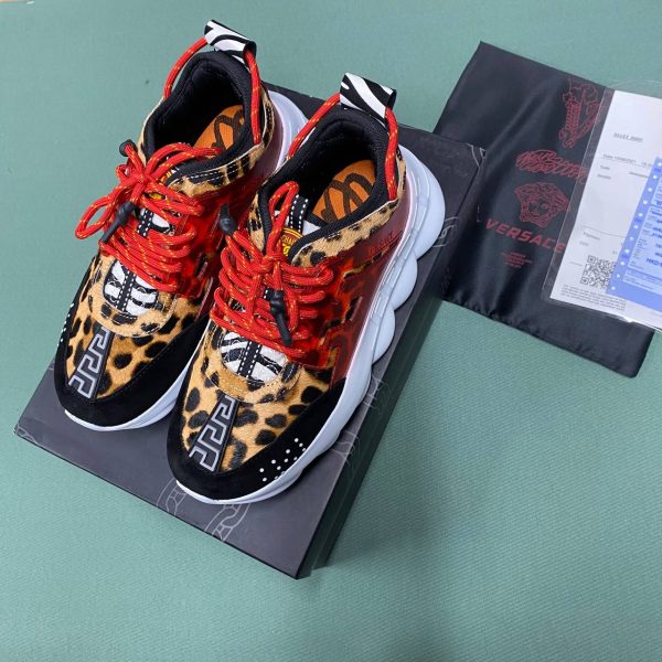 versace ayakkabi sneaker kadin kadin leopar yeni sezon