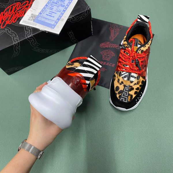 versace ayakkabi sneaker kadin kadin leopar yeni sezon