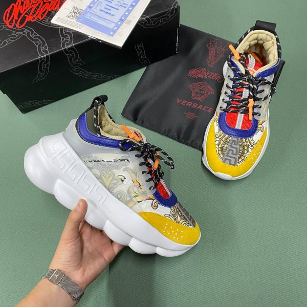 versace ayakkabi sneaker kadin sari cok renkli