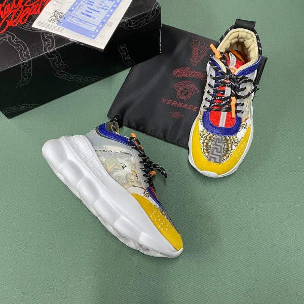 versace ayakkabi sneaker kadin sari cok renkli