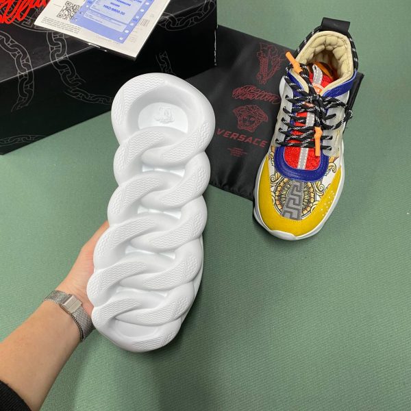 versace ayakkabi sneaker kadin sari cok renkli