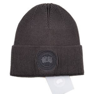 canada goose bere fume koyu gri buyuk logo cotton