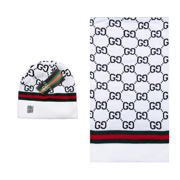 gucci atki bere takimi erkek beyaz classic logo