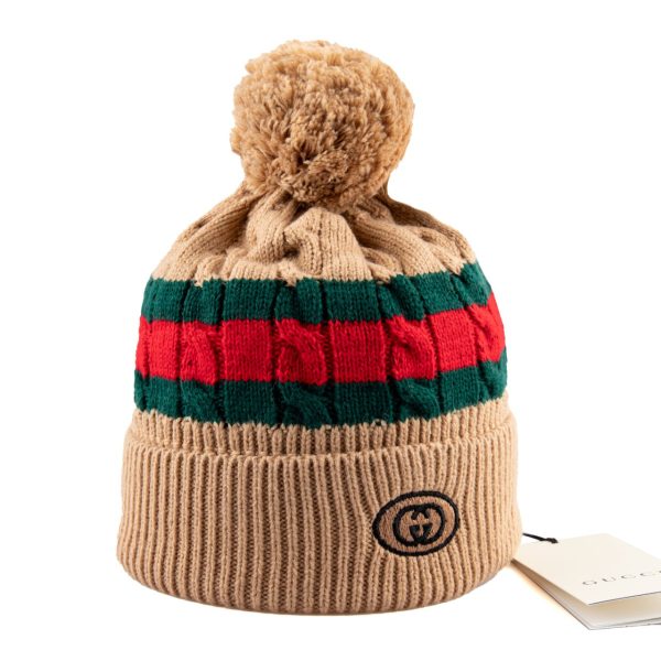 gucci bere camel classic logo unisex