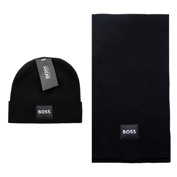 hugo boss atki bere takimi siyah erkek