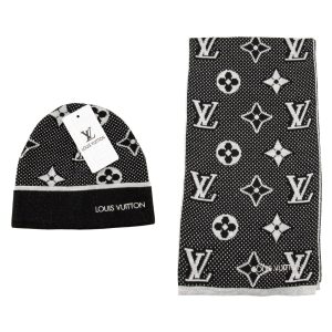 louis vuitton atki bere takimi erkek siyah monogram