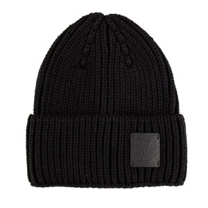 louis vuitton bere siyah classic logo unisex