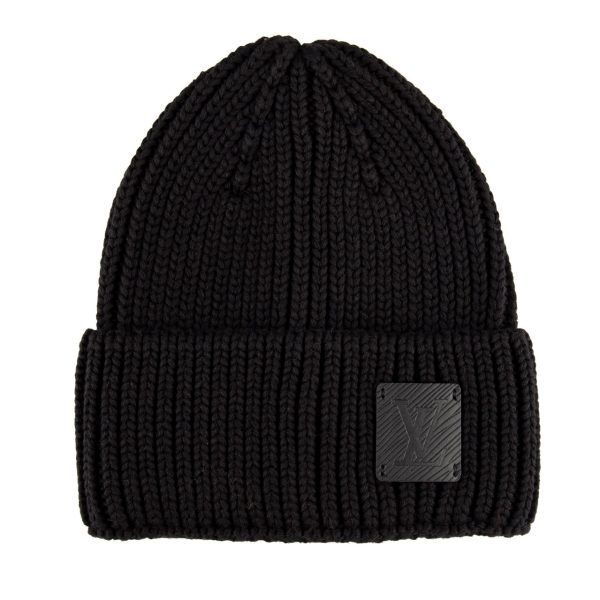 louis vuitton bere siyah classic logo unisex