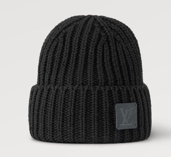louis vuitton bere siyah classic logo unisex