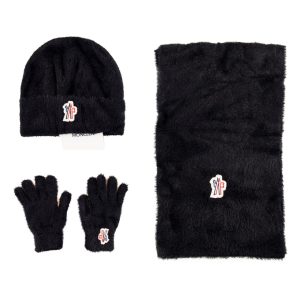 moncler atki bere eldiven siyah yuksek kalite