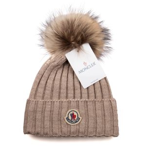 moncler bere vizon ponponlu tilki tuyu