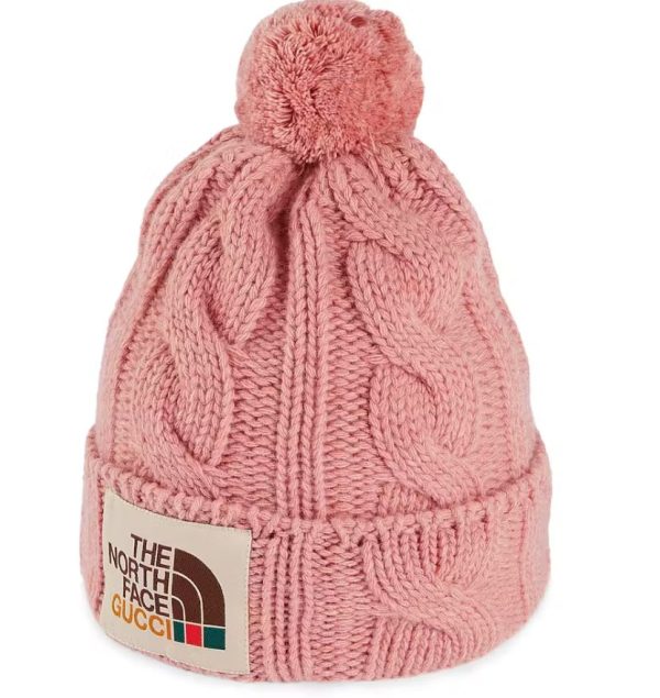 north face bere gucci pembe classic logo unisex