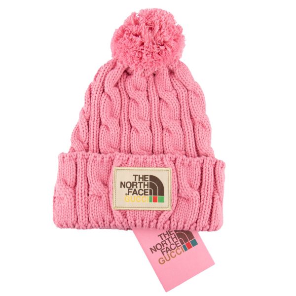 north face bere gucci pembe classic logo unisex